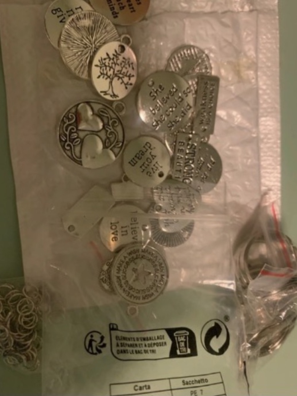 Silver Charm Pendant Mix - Jewelry Craft Charms BNIB